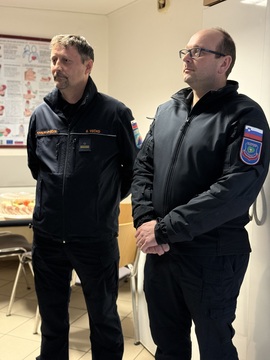 Predstavnika nagrajencev Boris Večko, namestnik poveljnika občinskega Štaba CZ in Dejan Salčnik, direktor KGZ